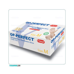 دستکش وینیل بدون پودر حریر مدل OP-Perfect