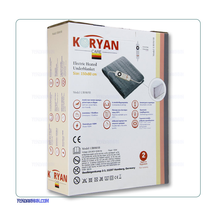 تشک برقی گرمایشی کورین